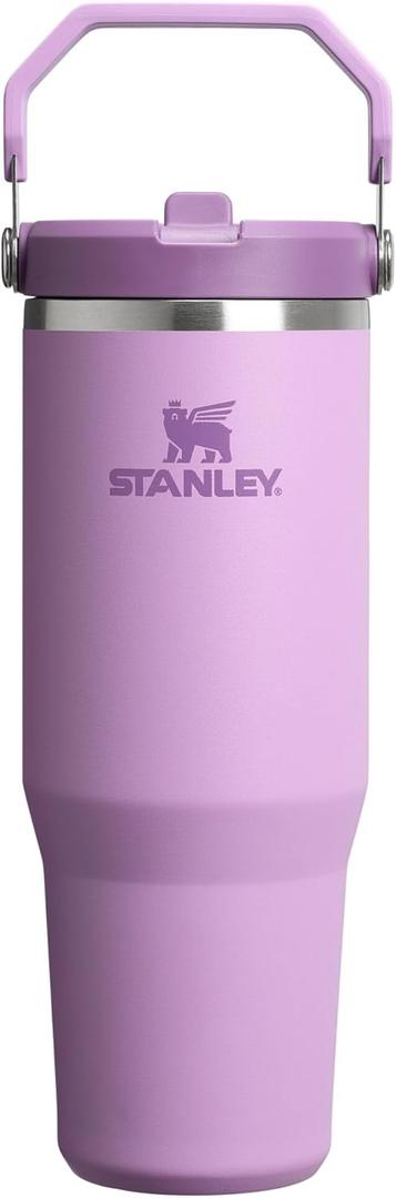 Stanley IceFlow 2.0 Flip Straw Tumbler with Handle 30 oz | Twist On Lid and Flip Up Straw | Leak Resistant Water Bottle | Insulated Stainless Steel | BPA-Free | Lilac