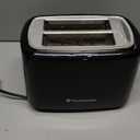 Toastmaster 2-Slice Toaster - Black with Stainless Steel - Kitchen Essential for Sandwich Bread & Breakfast Toast - Toaster with Wide Slots, High Rise Toast Lift & Cool-Touch Exterior