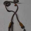 Mile High Life Hands Free Dog Leash, Crossbody Waist Leash with Genuine Leather Connection, Multifunctional Adjustable Slip Lead for Dog Walking Running (Brown, 7FT) (Browm)