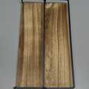 QEEIG Bathroom Floating Shelves for Wall - 15.7" Wall Mounted Shelf Over Toilet Farmhouse Home Decor Display Bookshelf Small 15.7 x 6.7 inch Set of 2, Rustic Brown (008-40BN)