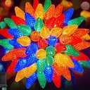 C9 Outdoor Christmas Lights, 72 FT 110 LED C9 String Lights, 8 Modes & Timer Connectable Waterproof for Christmas Tree light Indoor Outdoor Roofline Patio Outside Yard Holiday Xmas Decor, Multicolor