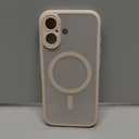 TOCOL for iPhone 17 Case, Full Camera Protection, Built-in Magnetic Ring, Compatible with Magsafe Charger, Drop Protection, Translucent Matte Phone Case for iPhone 17 6.3 inch (Desert)