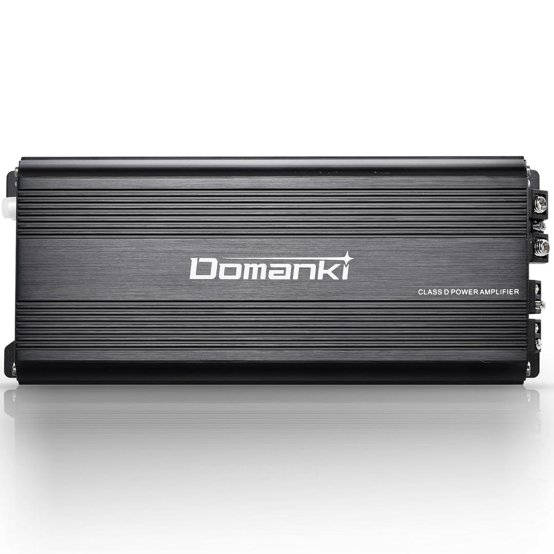 1000W Monoblock Class D MOSFET Car Audio Subwoofer Amplifier, 1-4 Ohm Stable, Low Pass Crossover, Stereo