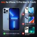SUPFINE Magnetic for iPhone 13 Pro Max Case (Compatible with MagSafe) (Military Grade Drop Protection) Translucent Matte Shockproof Phone Cover, Black