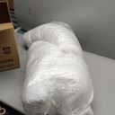 OKBA Set of 2 Throw Pillow Inserts, Hypoallergenic Soft & Firm Cushions with 100% Cotton Cover,Pillows Filler for Side Sleepers, Sofa, Bed and Home Decor (26x26 Inch (Pack of 2)-1CM Stripe)