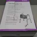 Walker Tray with Two Cup Holder - Folding Rollator Desk Lap Board Eating Aid for Nursing Patient, 11"W x 16"L