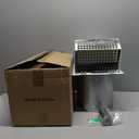 8 Inch Hooded Wall Vent Cover Outside, Dryer Exhaust Vent Metal Mesh Cover, Wall Vents Cover Exterior Air Exhaust for Kitchen Bathroom House Range Hood HVAC (White)