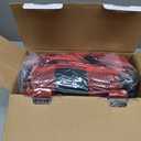 Homemate Electric Blanket Heated Throw - 50x60 Ultra Soft Cozy Flannel Heating Blanket with 10 Fast Heat Levels 8 Hours Auto Off Over-Heated Protection ETL Certification Keep Warm in Home Office (Red-black)