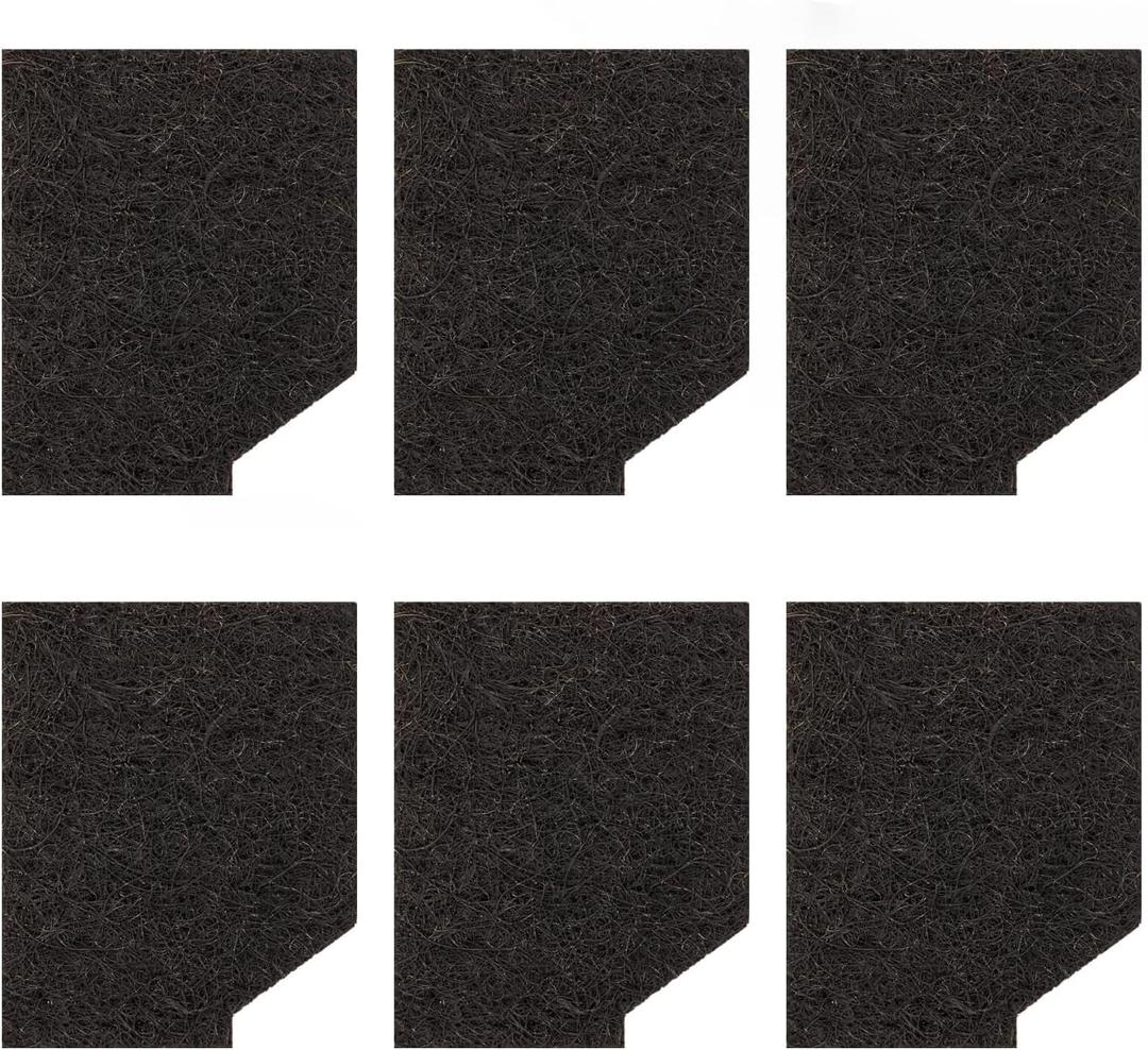 Large Aquarium EcoRenew Filter Cartridges Replacement for Aqueon SmartClean Power Filter with EcoRenew Filter Cartridge in 50-90 Gallon, Fish Tank Filter Cartridge for Freshwater and Saltwater-6Pcs