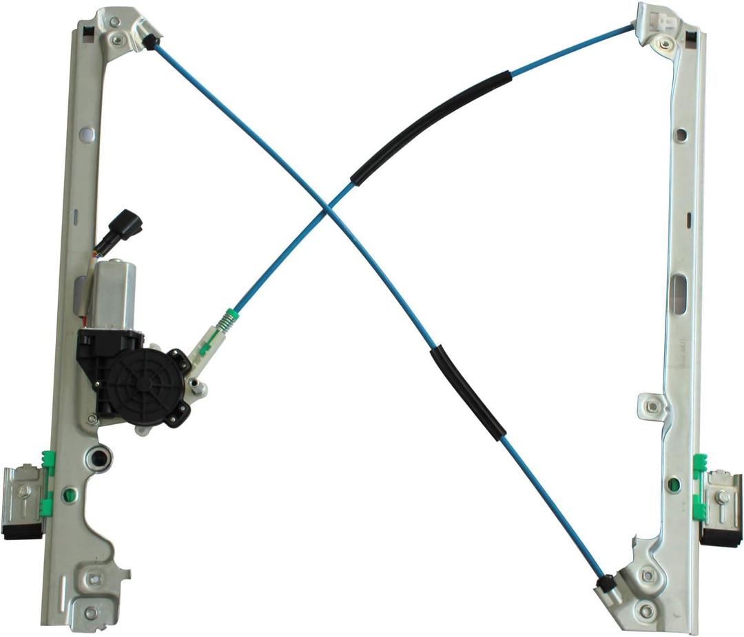 Front Power Window Regulator with Motor Assembly Compatible with Silverado/Tahoe/Suburban/Avalanche 1500 2500 3500 00-06 Ca-dillac Escalade 02-06 GM-C Yukon XL/Sierra (Front Driver (LH))