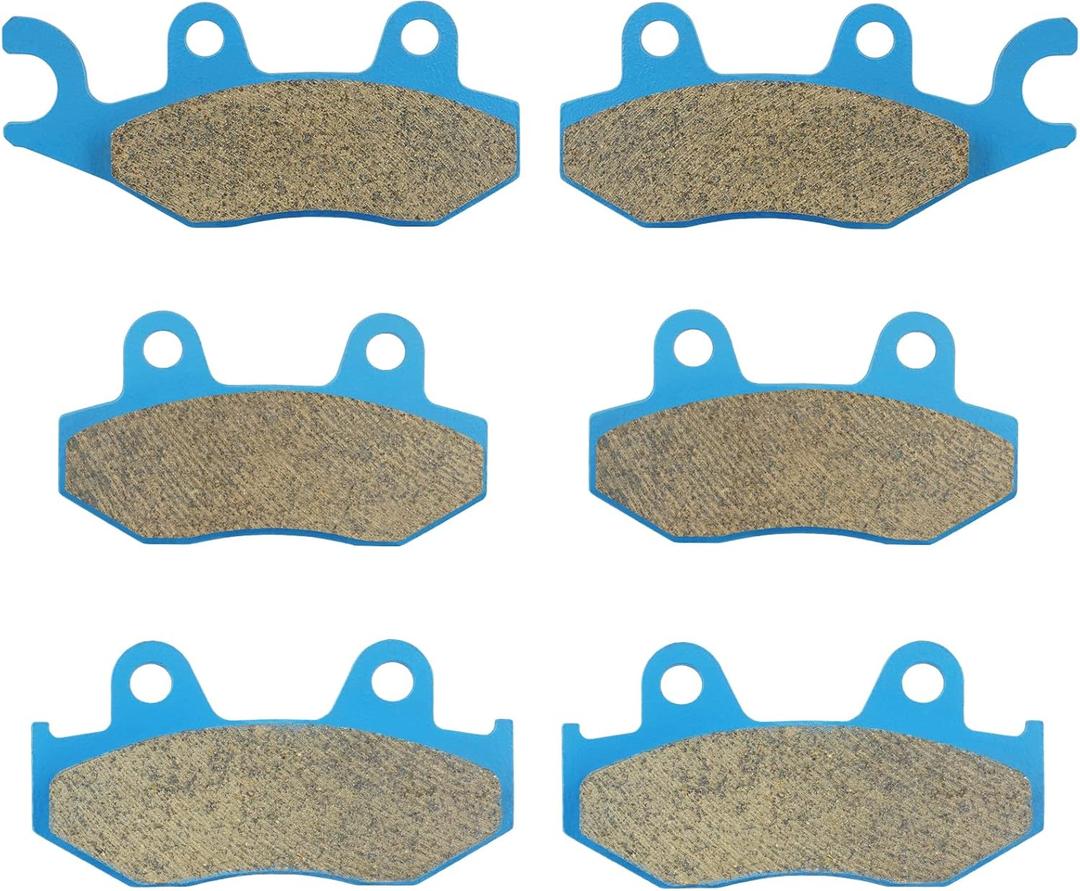 Front & Rear Ceramic Brake Pads Set for Yamaha YFZ 450 2006-2011, and 2017, YFZ 450R 2009-2022, 3 sets Front and Rear Brake Pads