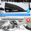Windshield Cover for Ice and Snow,Frost Guard Windshield Cover|Embedded Magnets Windshield Cover|Waterproof Windshield Snow Cover|Windshield Frost Cover Fit for Cars,SUVs|Car Accessories for Winter