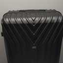 InUSA VASTY Luggage with Spinner Wheels | Durable Lightweight Hardside Suitcase, Travel Bag with Handle and Trolley, 28-Inch Large Checked Luggage | Black