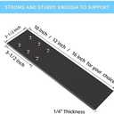 16 Inch Countertop Support Bracket, 3 Pack Solid Iron Heavy Duty Hidden Flat Floating Shelf Brackets, Top Mount Knee Wall Support Mantel Bracket Hardware for Wood Granite Quartz Countertop