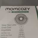 Momcozy 8000mAh Portable Stroller Fan | 27H Ultralong Battery Life | Detachable 4 Speed 360°Rotate | 2 Modes LED Night Light, USB Rechargeable Handheld Cooling Fan for Travel, Car Seat, Bedroom, Black