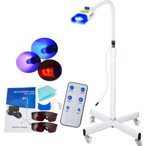 Teeth Whitening Lamp - 36W 10 LED Cold Light, 3 Colors, Bleaching Accelerator with Remote Control, Floor Standing Type