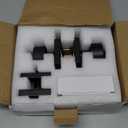 Goldenwarm Black Exterior Door Knob with Deadbolt, Heavy Duty Front Door Knob and Deadbolt Set, Zinc-Alloy Keyed Alike Exterior Door Lock Set - Single Cylinder (1 Pack)