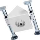 Ceiling Fan Box, 14.5 Cubic-inches Adjustable Fan and Light Fixture Mounting Box, Ceiling Fan Mounting Bracket,Fits Cathedral Ceiling Angles of 80or Up, 1-Pack, White