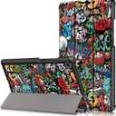 Case for Lenovo Tab M8 TB-8505F, Ratesell Lightweight Smart Trifold Stand Case Cover for Lenovo Tab M8 FHD TB-8705F / TB-8705N / Tab M8 HD TB-8505F / TB-8505X / Smart Tab M8 TB-8505FS Graffiti