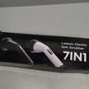 Leebein Electric Spin Scrubber, Cordless Cleaning Brush for Bathroom Shower Tub, IPX7 Waterproof Power Scrubber with 7 Brush Heads, Extendable Long Handle and 2 Speeds Scrubber for Bathtub Floor (Black)