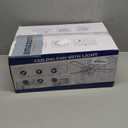 41" Black Low Profile Ceiling Fans with Lights and Remote, Modern Flush Mount Ceiling Fan Light with Quiet Reversible DC Motor for Bedroom Kitchen