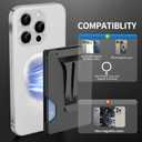 Magnetic Phone Wallet with Apple MagSafe - Metal Card Holder with AirTag Holder, RFID Blocking & Money Clip Mag Safe Wallet for iPhone 16 15 14 13 12 Pro Max/Pro/Plus/Mini
