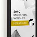 Americanflat 16x24 Poster Frame with Polished Plexiglass - Soho Collection - Gallery Style Deep Molding Picture Frames for Wall Display - Black