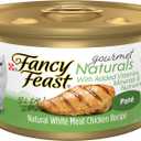 Purina Fancy Feast Wet Cat Food Pate Gourmet Naturals White Meat Chicken Recipe - (Pack of 12) 3 oz. Cans (EXP 05/01/28)