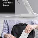 Wireless Charging Station,3 in 1 Charging Stand Made for Apple Watch Ultra 11 10 9 8 7 6 SE 5 4 3,Fast Wireless Charger Made for iPhone 17/Air/16/15/14/13/12,for AirPods Pro(with Adapter) (White)