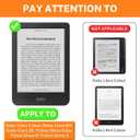 Case Compatible with 6" Kobo Clara Colour/BW (2024)/2E (2022)/Tolino Shine Color/Shine 5 (2024)/Shine 4 (2022), Includes a Screen Protector - Premium PU Leather Cover with Auto Sleep/Wake (One Size, Pink)