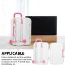 DOITOOL Mini Suitcase Candy Boxes 12 Pcs Clear Plastic Wedding Packaging Boxes Party Favor Storage Containers 3X2X1.5In (Pink)