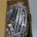 Metal Garden Hose 25FT - Heavy Duty Stainless Steel 3/4" Water Hose With 10 Function Nozzle, Lightweight, No Kink, Durable and Leak Proof Flexible Garden Hose for Yard, Outdoor