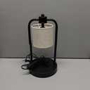 Candle Warmer Lamp Electric with Timer: Wax Melts Warmer - Dimmable Candle Wax Warmer Electric Candle Warmer with Replacement Bulbs, Bedroom Home Decor Compatible with Various Candles-Linen (Beige)