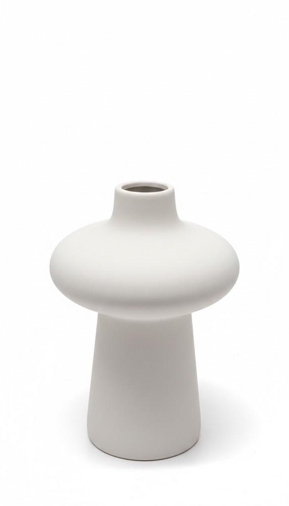 HD 7.8in Ceramic Vase White