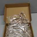 FLAIR GIFTS 6 Pcs 2025 Christmas Bows Ornaments, Champagne Gold Sparkly Glitter Rhinestone Bow Ornaments with Twist Tie for Xmas Tree Decoration, Wreath, Garland, Gift Wrapping