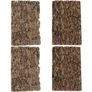 Kisangel Reptile Terrarium Bark Decor Natural Tree Bark Background 11.8 Inch Reusable Terrarium Accessory for Gecko Lizard Spider Enclosures