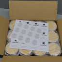 SHOWIN Thick Candle Jars for Making Candles 12 Pcs, 7 OZ Empty Jars with Wood Lids for Candle Making, Sample Container, Frosted White