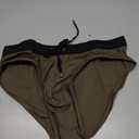 Casey Kevin Men's Swim Briefs Sexy Bikini Swimwear Quick Dry Drawstring Swimsuits Board Surf Shorts (Green, XL)