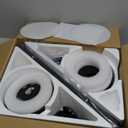 Ohniyou Ceiling Fans with Lights, 52 Inch Low Profile Ceiling Fan with Light and Remote/APP Control, Flush Mount, Dimmable, Qiuet DC Motor, Black Ceiling Fan for Bedroom, Living Room