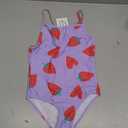 weVSwe Baby Girl Swimsuit One Piece Swimsuit Cute Toddler Girls Sleeveless Bikini Kids 2-10 Years (5-6 Years, Purple Strawberry)