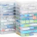 OMNISAFE 5x7 Photo Storage Cases, Plastic Craft Storage Container, Acid-Free Box for Pictures, Crafts, Scrapbooking, Photo Keeper (5)