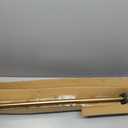 1 1/8 Inch Diameter Curtain Rods 36 to 72 Inches(3-6ft), Telescoping Heavy Duty Large Drapery Rod with Adjustable Aluminum Alloy Bracket, Solid End Caps for Windows Patio Decoration, Brushed Gold