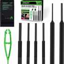 7-Piece Premium Roll Pin Starter Punch and Install Punch Set - 1/16, 5/64, 3/32, 1/8-inch