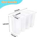 8 Cavity Popsicle Molds, 100 Popsicle Single-use Sticks, 8 Reusable Sticks, 100 Popsicle Bags + Cleaning Brush, BPA-Free, Easy Release Popsicle Maker Molds