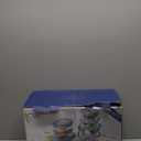 COOK WITH COLOR Premium 32-Pc. Borosilicate Glass Food Container Set with Dividers - 4 Rectangles, 8 Rounds, 4 Squares - Leakproof Lids - Meal Prep, Storage, Ombre Blue