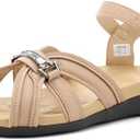 UTENAG Women's Orthopedic Arch Support Flats Sandals, 40