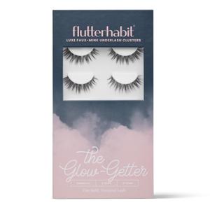 FlutterHabit Glow-Getter (1.0) Lash Clusters for Women, Salon Quality At Home Eyelashes Extension Kit, 6 Lash Sets, No Lash Glue Included