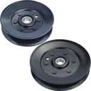 1-633166 Pulley-Idler Exmark with 1-603805 Pulley-Idler Exmark Replaces 1633166, 633166, 1 603805, 603805, 99-4638 for Exmark Lazer Z 60 inch Z255, Z257, Z500, Z555, Z557 Mowers
