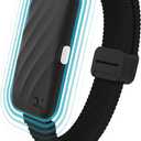 Homedics WakeBand Silent Vibrating Alarm Wristband, Ultra-Light Comfortable Design, 9 Vibration Patterns & 9 Intensities, Up to 6-Day Battery, iOS/Android App