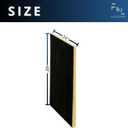 F&L R6 Fiberglass Board Acoustic Insulation Panels 1" to 2" Thick, 24"x24" and 24"x48" Thermal Soundproofing for Walls, Ceilings, Studios & HVAC Duct Applications (1-1/2in x 24in x 48in)